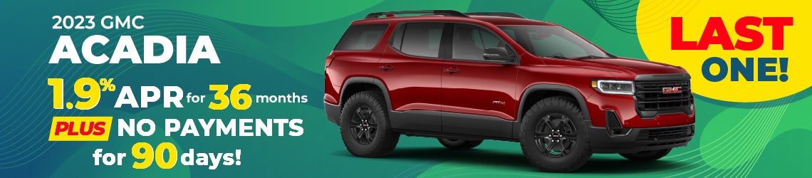 2023 GMC Acadia - 1.9% APR for 36 months